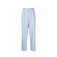 Blue Elastane Dress Pants