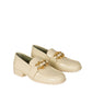 White Calfskin Slip-On Loafers