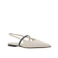 White Calfskin Ballet Flats