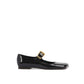Black Calfskin Ballet Flats