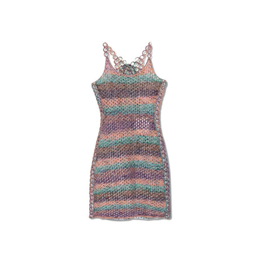 Multicolor Wool Casual Dress