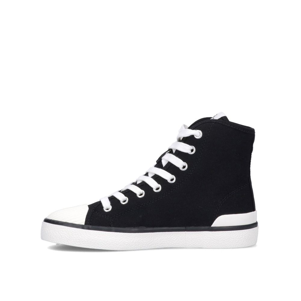 Black Canvas High Top Sneakers