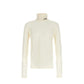 White Polyester Turtleneck