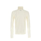 White Polyester Turtleneck