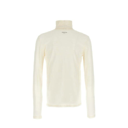 White Polyester Turtleneck