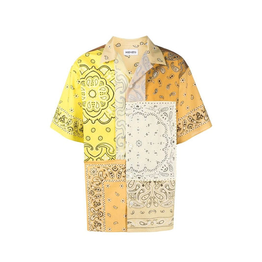 Bicolor Cotton Pattern Shirt