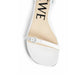 White Lamb Leather Strap-On Sandals