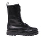 Black Calfskin Lace-Up Boots