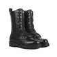 Black Calfskin Lace-Up Boots