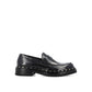 Black Calfskin Platform Loafers