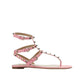 Multicolor Calfskin Flat Sandals