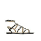 Black Calfskin Sandals