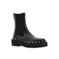 Black Calfskin Chelsea Boots
