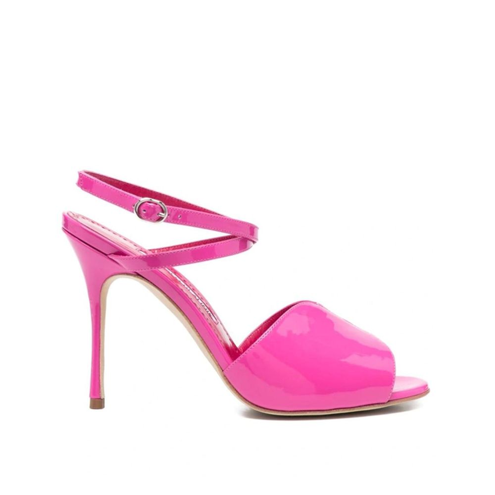 Multicolor Calfskin Stiletto Heel Sandals