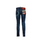 Blue Cotton Slim Fit Jeans