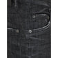 Black Cotton Slim Fit Jeans