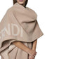 Beige Cashmere Poncho
