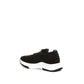 Black Fabric Athletic Sneakers