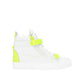 White Calfskin High Top Sneakers