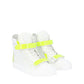 White Calfskin High Top Sneakers