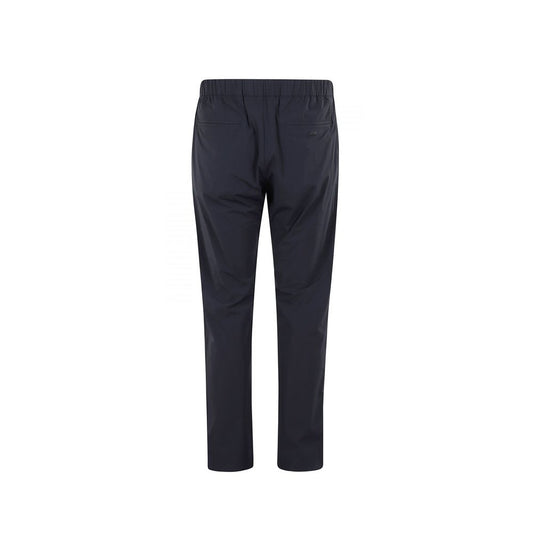 Blue Wool Casual Pants