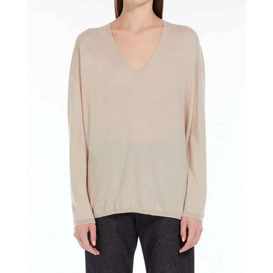 Beige Cashmere Cashmere Sweater