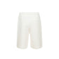 White Cotton Bermuda Shorts