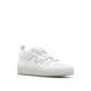 White Calfskin Low Top Sneakers