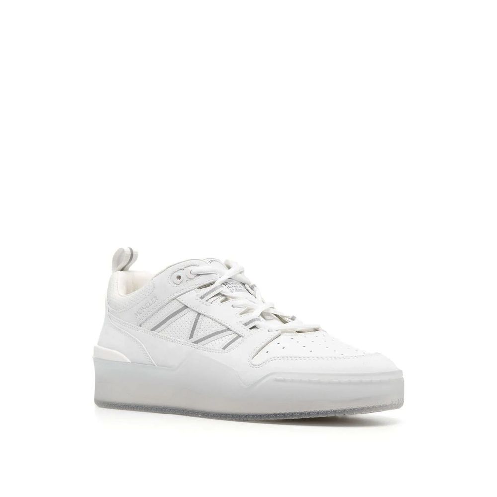 White Calfskin Low Top Sneakers