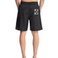 Black Polyester Swim Shorts