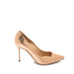Rose Gold Calfskin High Heel Pumps