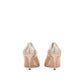 Rose Gold Calfskin High Heel Pumps