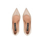 Rose Gold Calfskin High Heel Pumps