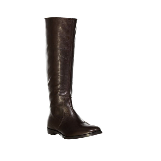 Brown Calfskin Over The Knee