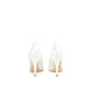 White Calfskin High Heel Pumps