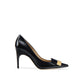 Black Calfskin High Heel Pumps