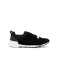 Black Fabric Athletic Sneakers
