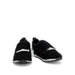 Black Fabric Athletic Sneakers