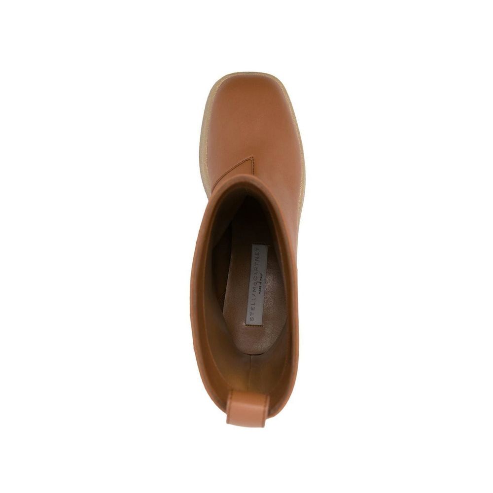 Brown Polyethylene Rain Boots