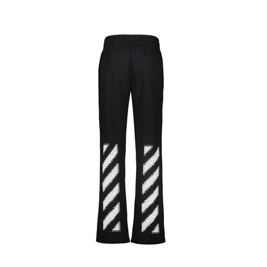 Black Cotton Athletic Pants