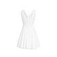 White Cotton Casual Dress
