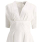 White Cotton Casual Dress