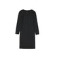 Black Elastane Casual Dress
