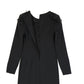 Black Elastane Casual Dress