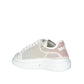 White Calfskin Low Top Sneakers