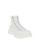 White Raffia High Top Sneakers