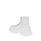 White Raffia High Top Sneakers