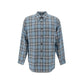 Blue Virgin Wool Pattern Shirt