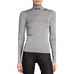 Gray Polyester Turtleneck