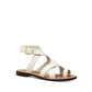 White Calfskin Flat Sandals